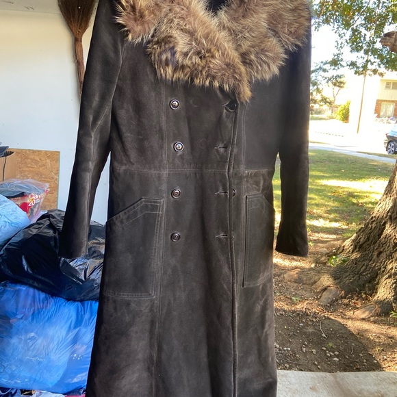 Vintage Juan Sebastian calf length size 10, original Raccoon fur, - Picture 1 of 9